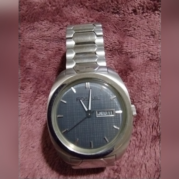 Fossil Arkitekt Gray Silver Mens Watch FS4052 Stainless